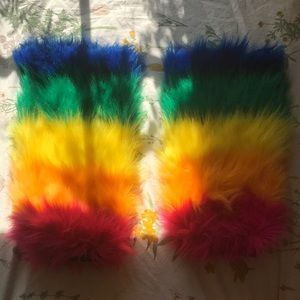 Fuzzy leg warmers